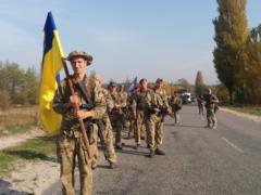 Бойцы бригады быстрого реагирования НГУ провели 30-километровый марш