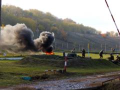 Under the Dnieper Guardsmen passed through fire and water