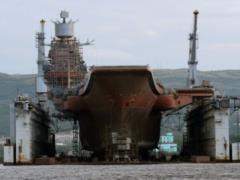 In Murmansk, a smelt in which  Admiral Kuznetsov  was being repaired sank