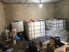 SBU blocked large-scale production of fake alcohol, which was supplied to the environmental protection zone