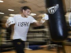 Как готовится чемпион. Усик помолотил грушу перед встречей с Белью