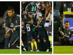 Three players of Real Madrid injured in the match against Celta