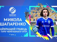 Shaparenko - the best player of the 15th round of the UPL