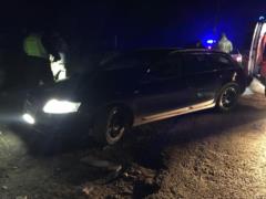 In Transcarpathia, a smuggler hit by a border guard car