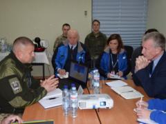 Etherington discussed with the Ukrainian command the working conditions of the OSCE observers