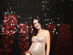 Pregnant Khamayko in tight-fitting dress and Lyudmila Barbir in “chain mail” amazed with their images at a disco party