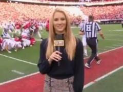 American footballer knocked a journalist on the field, and then invited for a date