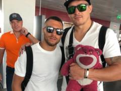  We are in America : Usyk came to visit Lomachenko before the championship fight