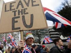 В Лондоне тысячи людей вышли на митинг в поддержку Brexit