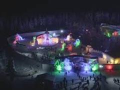 Снежный городок муми-троллей украсил деревню Санта-Клауса в Финляндии