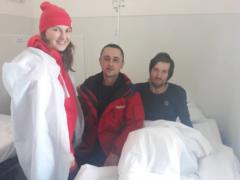 Спасенного в Карпатах лыжника доставили в больницу