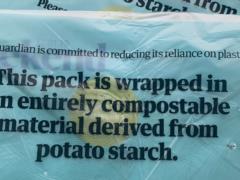 The Guardian будет выпускать газету в обложке из картофельного крахмала