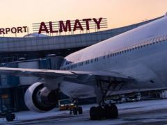 В Алма-Ате при посадке самолета Kata Air Sudan произошло задымление шасси