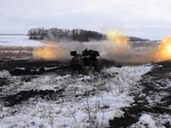 Тернопольские артиллеристы изрешетили танки оккупанта во время условного боя