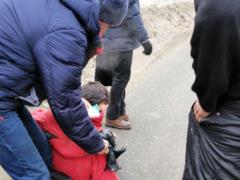 В Харькове мужчина на ходу вывалился из маршрутки