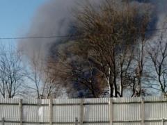 В Петербурге загорелась мусорная свалка