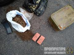 На Луганщине задержан мужчина во время сбыта боеприпасов и взрывных устройств