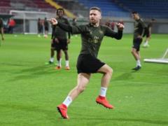 Футболист  Арсенала  забил чудо-гол на тренировке в Баку