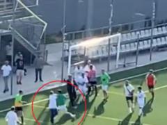 Футболист напал на тренера соперника во время матча Чемпионата Каталонии