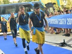 Как встречали чемпионов мира – Украину U-20 в Киеве