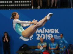Украинские прыгуньи на батуте завоевали  серебро  на Европейских играх-2019
