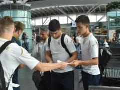 Сборная Украины прибыла в Вильнюс