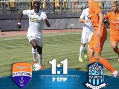Мариуполь — Олимпик 1:1 Видео голов и обзор матча