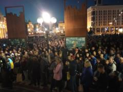 В Киеве протестуют против подписания  формулы Штайнмайера 