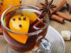 Рецепт пряного чая с медом, апельсином и ромом