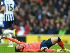 Bernard injured in a match with Brighton