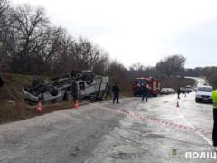 В Хмельницкой области перевернулся автобус, пострадали 8 человек