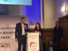 Олег Сенцов получил премию имени Сергея Магнитского