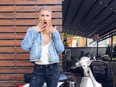 Anita Lutsenko amazed users with bright hair color
