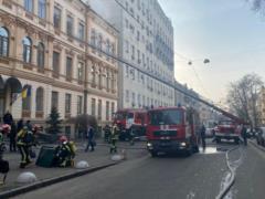В Киеве горело здание Министерства культуры