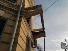 В центре Харькова обрушился балкон Художественного музея