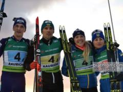 Сборная Украины завоевала  золото  на Чемпионате Европы по биатлону