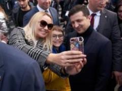 Vladimir Zelensky in the medical center  
