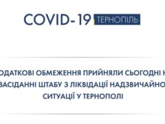 В Тернополе усилили карантинные ограничения