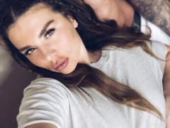 Sexy Anna Sedokova in tiny lingerie boasted mouth-watering forms