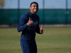 Taylor makes his debut in the starting lineup of the Dnieper-1 in the match against Olympic