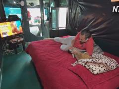 Жизнь на работе: колумбийский водитель оборудовал спальню в своём автобусе