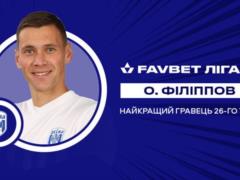Филиппов — лучший игрок 26-го тура УПЛ