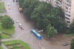 Сильный ливень прошел в Москве и Санкт-Петербурге