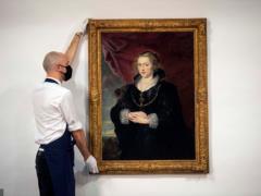 A painting from a private collection in London was a work of Rubens