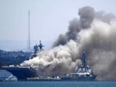 Disclosed details of a fire on an American warship
