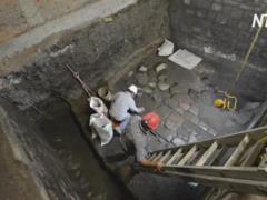 The remains of the palace of the Aztecs and the residence of the conquistador found in the center of Mexico City