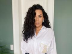 Nastya Kamenskikh charmed the way in a white tight dress