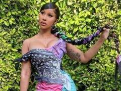 American rapper shared a photo in a mini dress from a Ukrainian designer