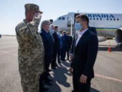 Владимир Зеленский прибыл с рабочим визитом в Запорожскую область