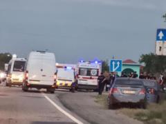 На трассе под Харьковом расстреляли автобус